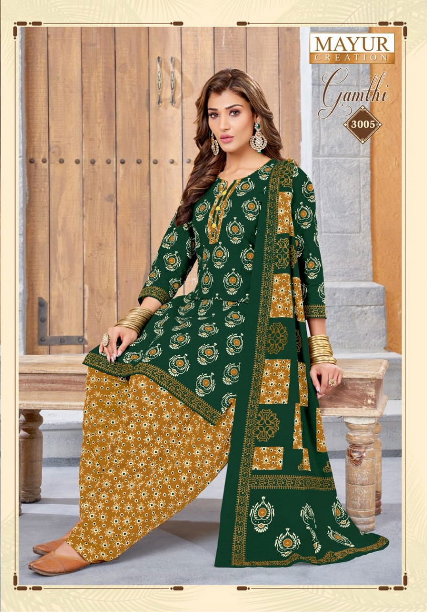 Gamthi Vol 3 By Mayur Printed Cotton Dress Material Catalog
